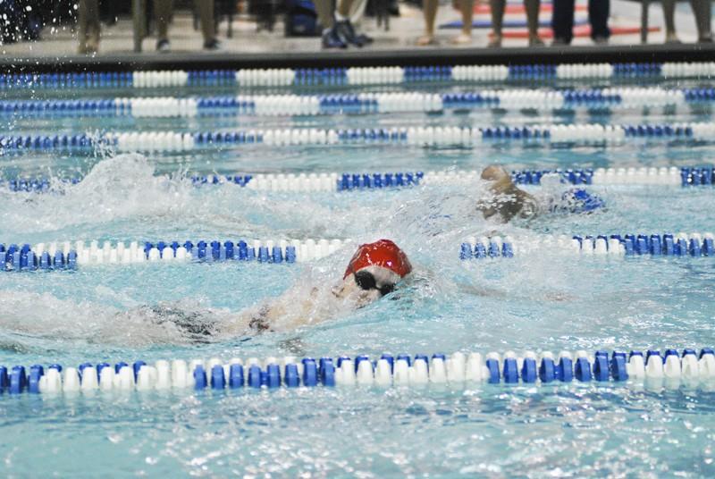 GVL/ Allison Young
A Grand Valley athlete participate in the October 21st swim meet held in Allendale.