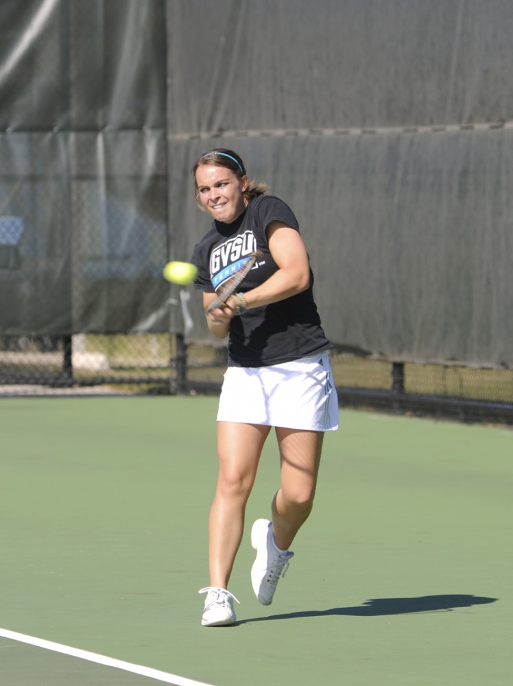 GVL/ Rane Martin
Junior Allison Fecko returns the volley in a past match.
