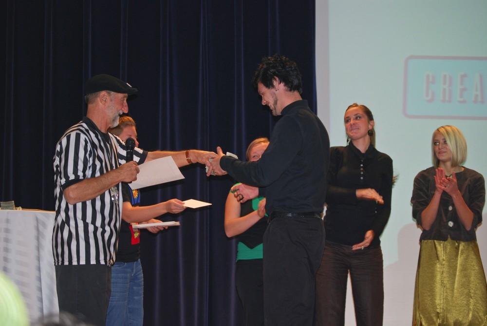 GVL Archive
Professor Frank Blossom hands out an award at a previous event