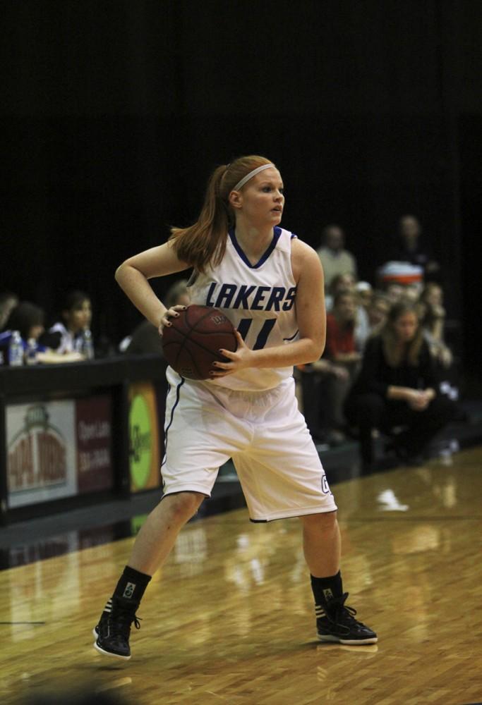 GVL / Robert Mathews / Breanna Kellogg (11) looking to pass the ball to a team mate 