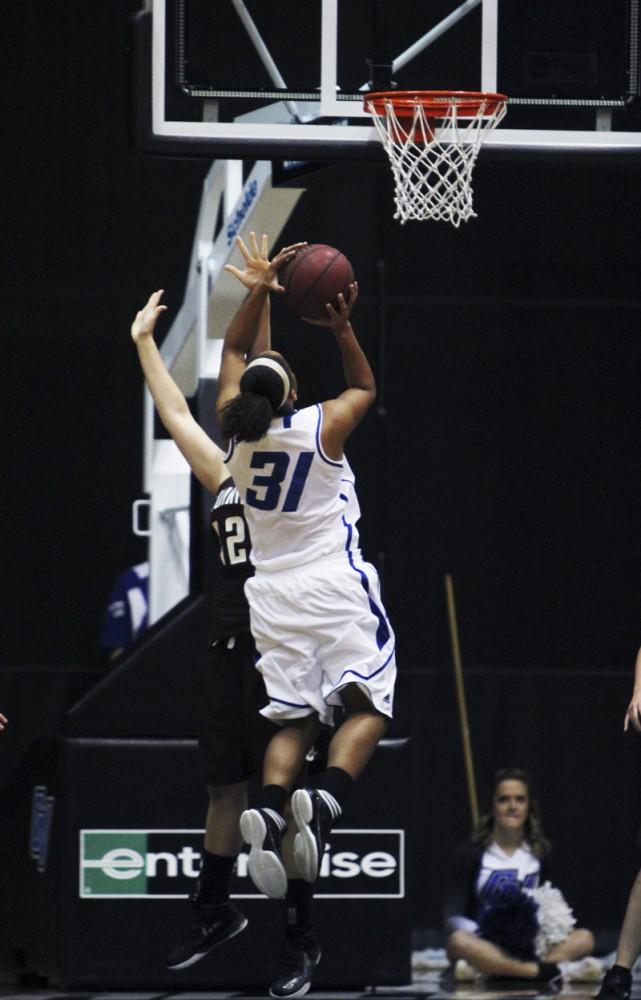 GVL / Robert Mathews / Forward Briauna Taylor (31) shooting a jump shot.