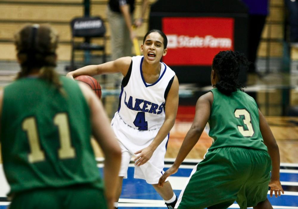 GVL Archive 
Senior Jasmine Padin looks up the court to find an open teammate in a past game