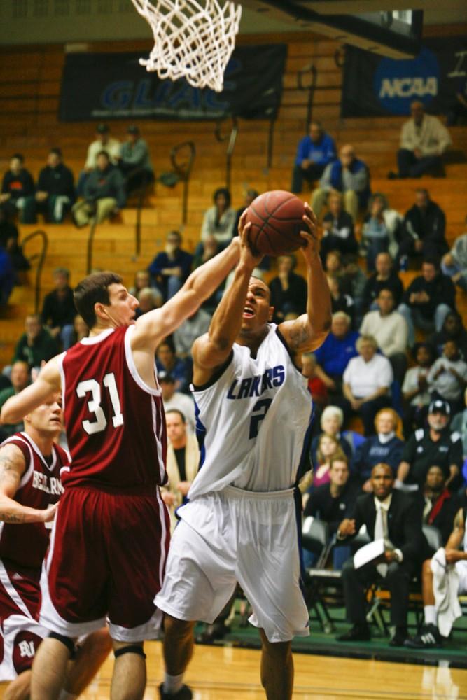 GVL Archive 
Senior center Nick Waddell goes up a shot during a past game.