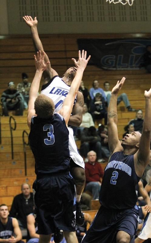 GVL / Robert Mathews 
Guard Breland Hogan (1) attempting a layup against a previous game against Northwood