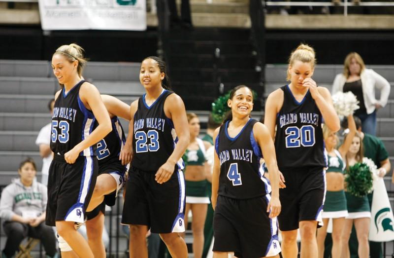 GVL / Archive
GVSU Womens Bench against MSU.