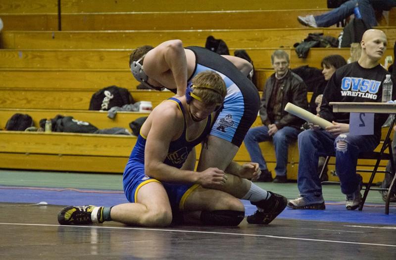 GVL / Robert Mathews 
Freshman Mark Crosetto at the Laker Classic Wrestling Tournament