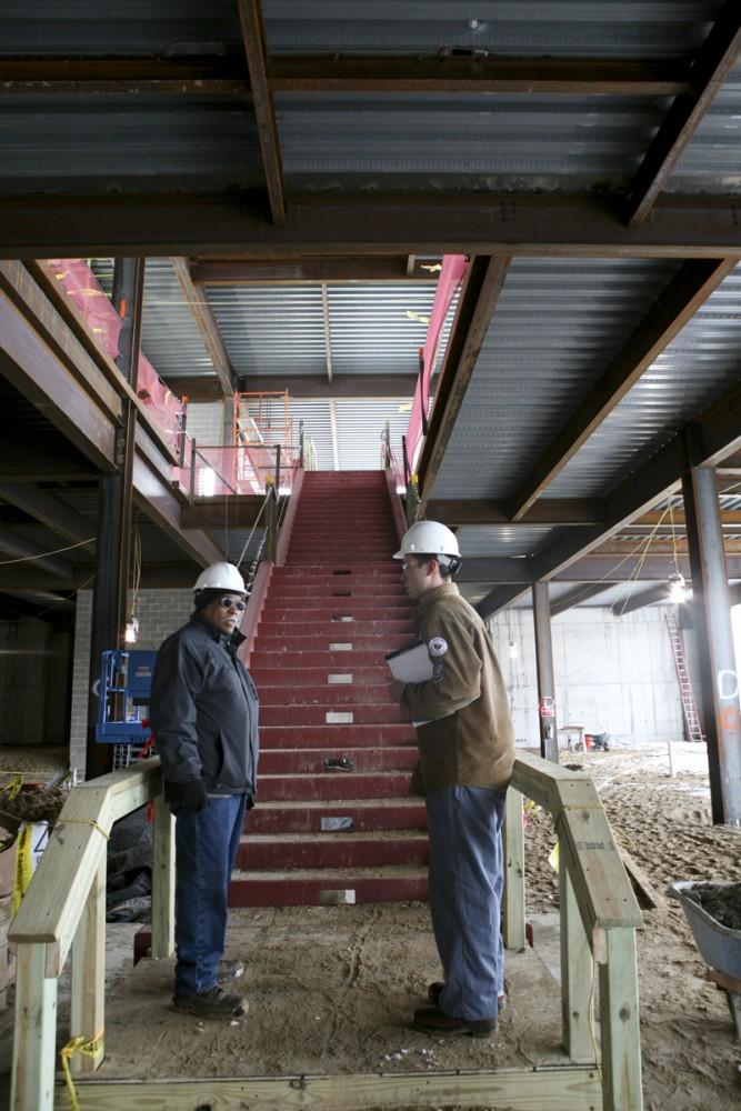 GVL / Eric Coulter
Mary Idema Pew Library construction