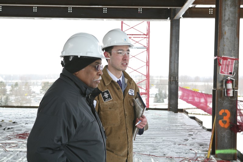 GVL / Eric Coulter
Mary Idema Pew Library construction