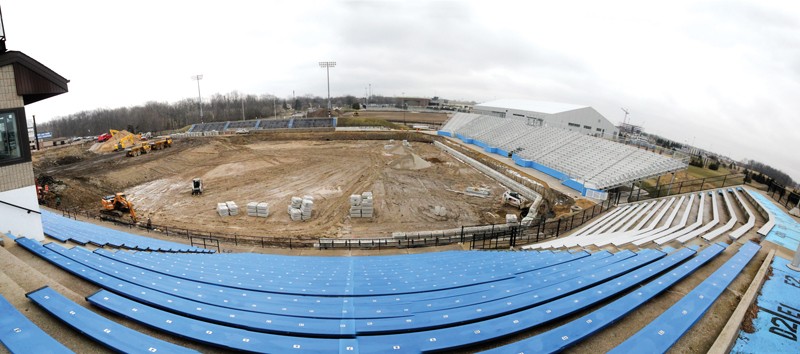 GVL / Robert Mathews
Lubbers Stadium construction (2/21/2012)