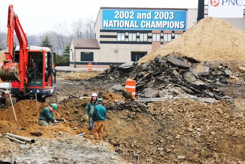 GVL / Robert Mathews
Lubbers Stadium construction (2/21/2012)