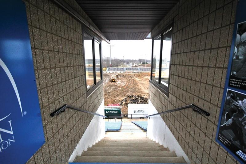 GVL / Robert Mathews
Lubbers Stadium construction (2/21/2012)