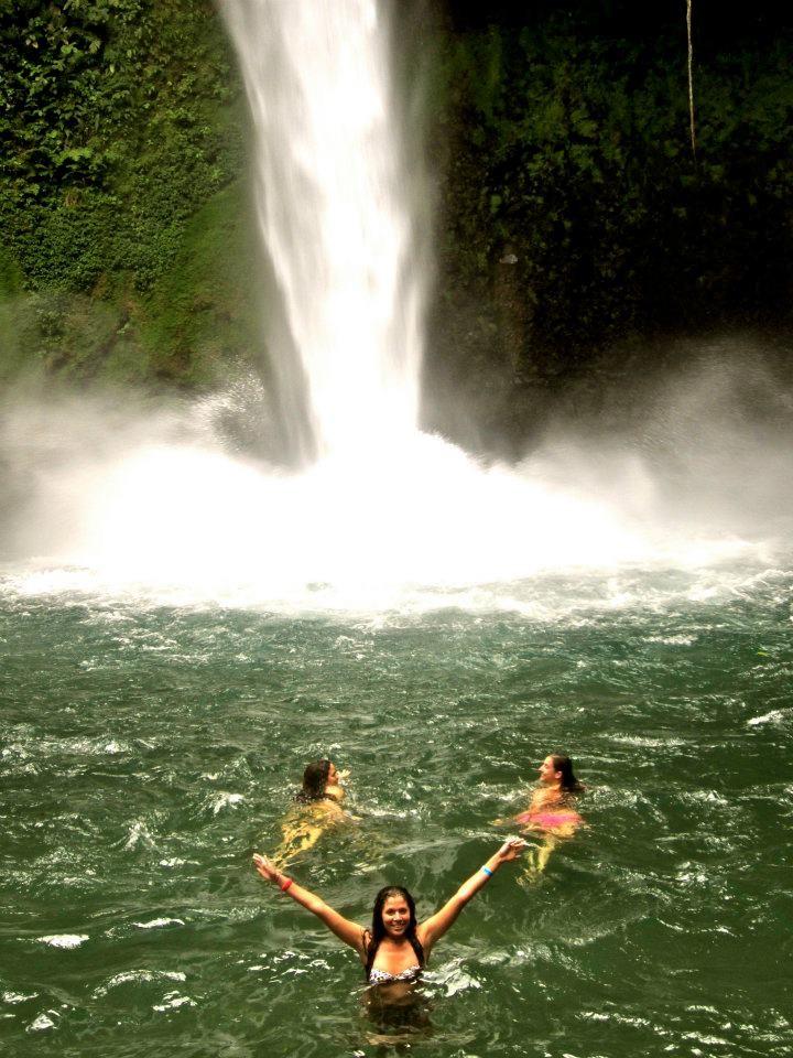 The author and her friends enjoying what Costa Rica has to offer outside of the city.