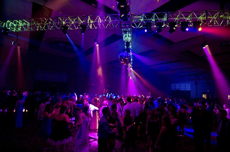 GVL / Bo Anderson

Students and faculty danced under the spectacular light show in the Devos Place Ballroom