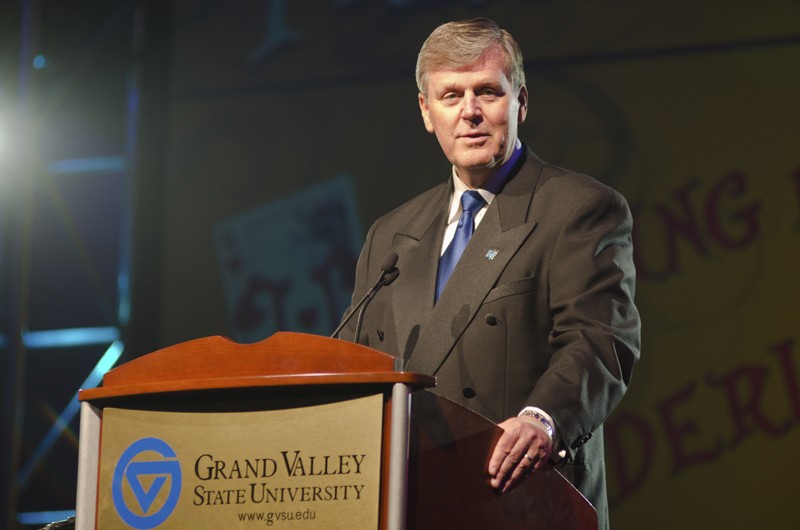 GVL / Bo Anderson

President Hass addresses the crowd at the 2012 Presidents Ball.