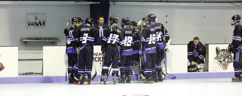 GVL / Courtesy Photo
The GVSU Roller Hockey club. 