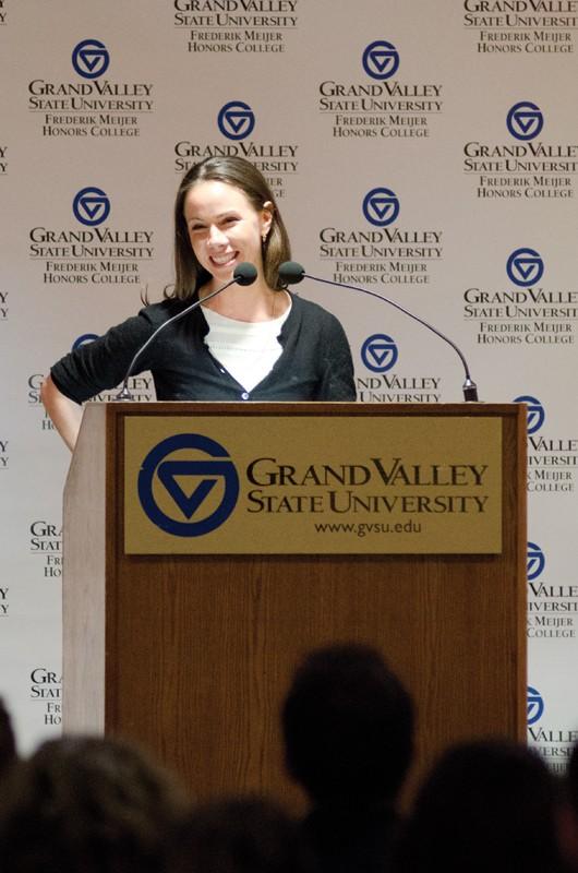 GVL / Bo Anderson

Barbara Pierce Bush speaks as part of the Frederik Meijer Lecture Series on Monday night in the Grand River Room.