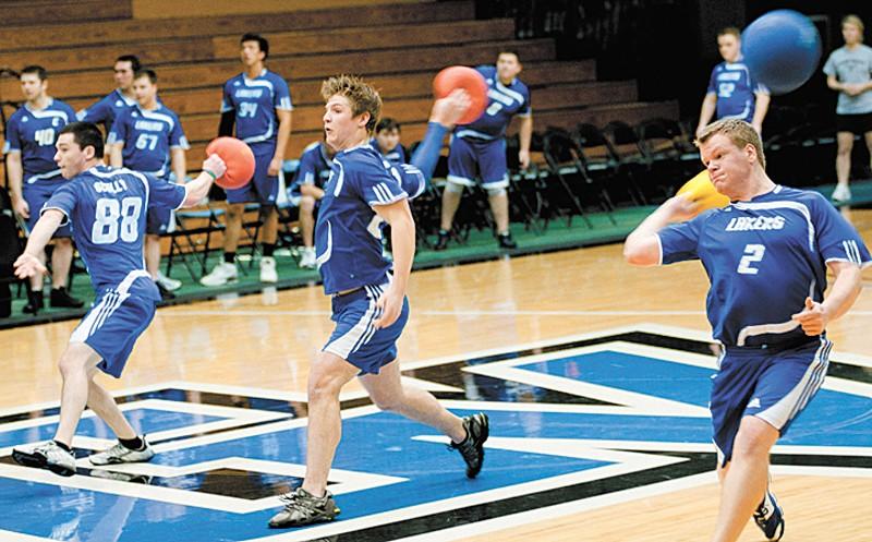 GVL / Archive
The dodgeball team takes aim at opponents during a past game