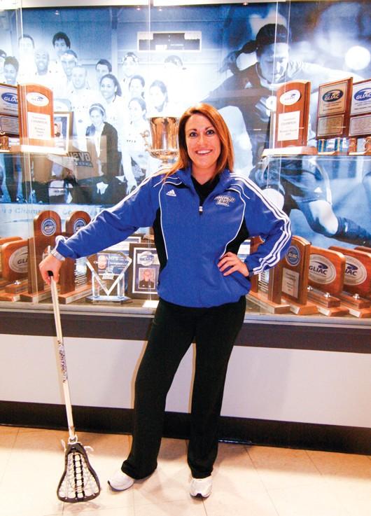 GVL / Andrea Baker
Head Womens Lacrosse Coach Alicia Groveston looks forward to the start of their season this weekend. 