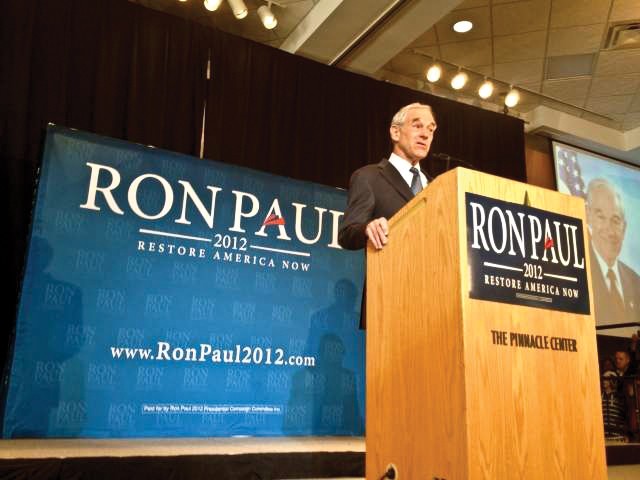 GVL / woodtv.com
Ron Paul recently in Hudsonville, MI.