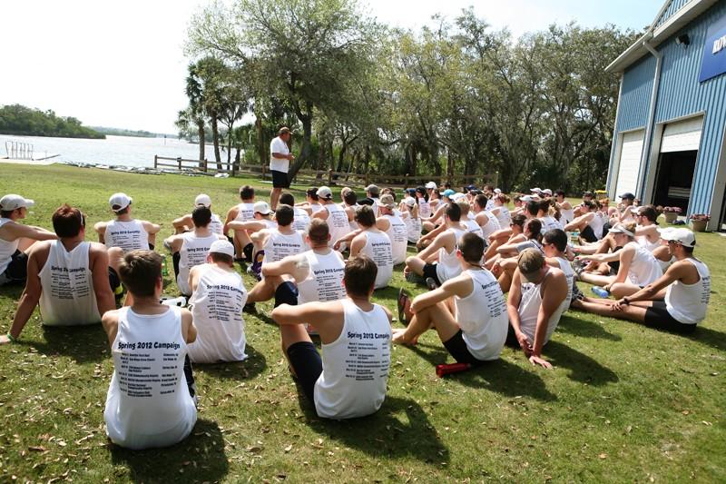 GVL / Eric Coulter
The Grand Valley Rowing Team during Spring Training in Florida