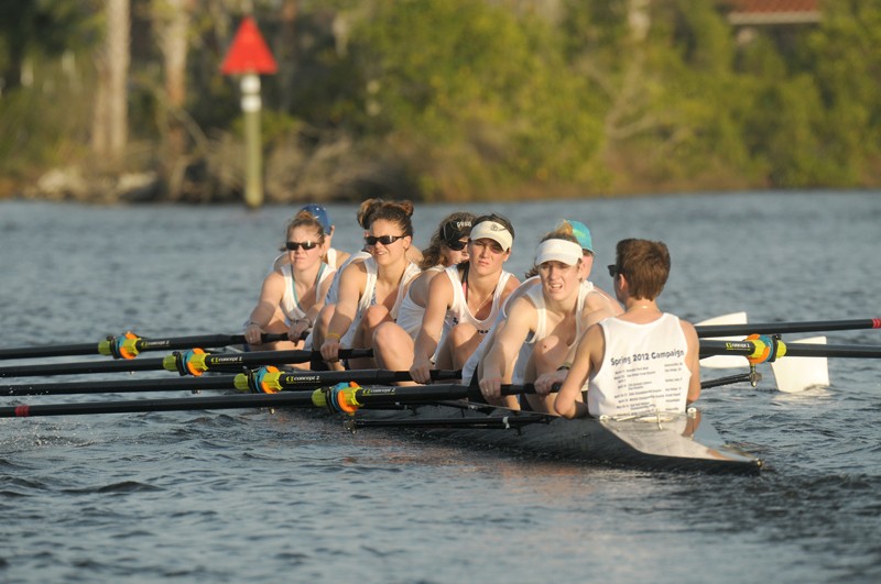 GVL / Eric Coulter
The Grand Valley Rowing Team during Spring Training in Florida