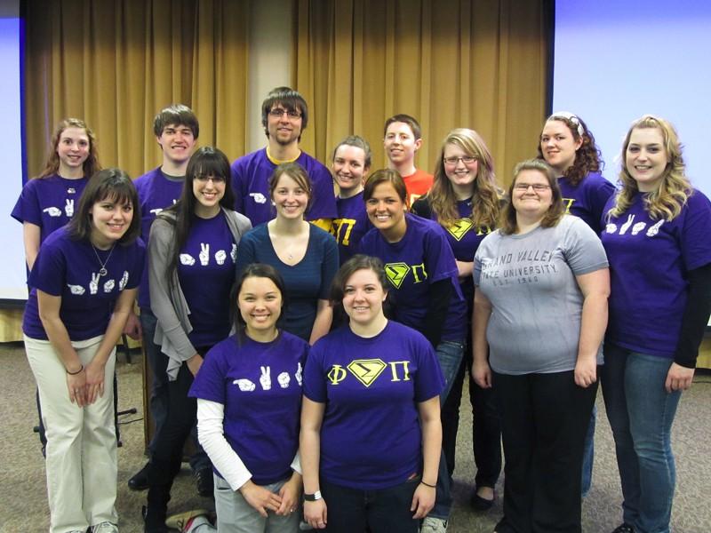 GVL / Bri Doolan
Members of Phi Sigma Pi at Deaf for a Day event