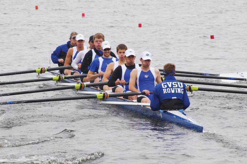 GVL / Amalia Heichelbech
Grand Valley Mens rowing at the Lubbers Cup races in Spring Lake.