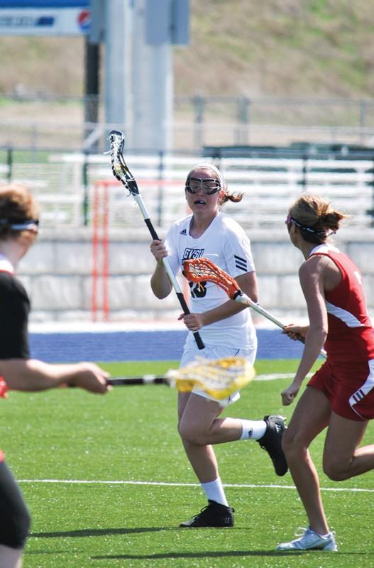 GVL / Archive
Freshman Brooke Ingraham (28) taking the all up field. 