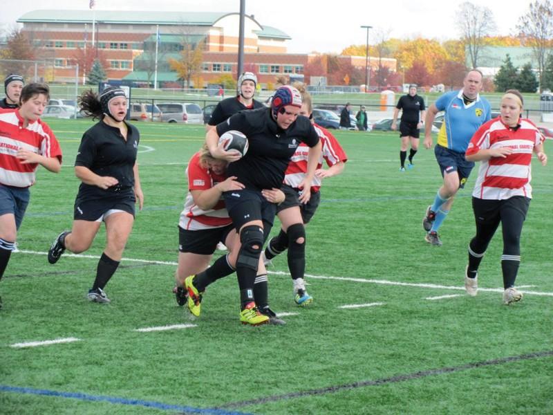 Courtesy Photo / Bob Richthammer
Grand Valley Womens Rugby team competing at the Division II College Playoffs.