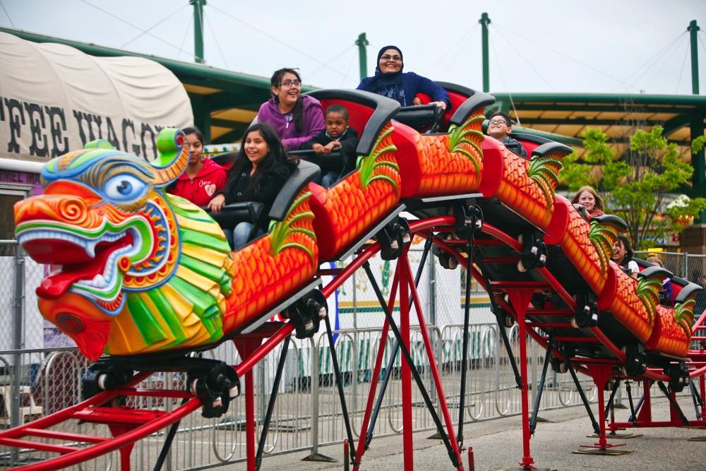 GVL / Eric Coulter
Families enjoy the carnival rides during Tulip Times