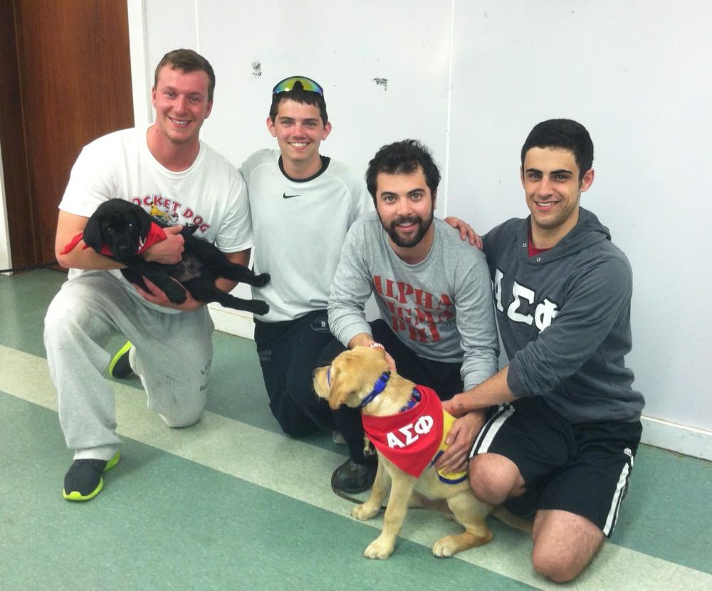 Courtesy Photo / Robert Sallen
Members of Alpha Sigma Phi raised $15,100 dollars to Canine Companions for Independence