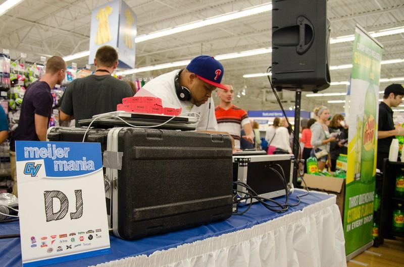 GVL/Bo Anderson The Meijer Mania DJ spun the hits on Tuesday night.