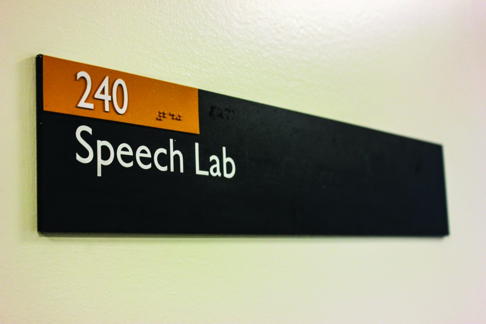 GVL / Kaitlyn BowmanThe new GVSU speech lab on campus. 