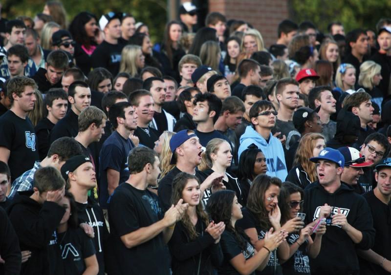 GVL / Robert Mathews 
Fans filled Lubbers Stadium for GVSU's first home opener of the year. 