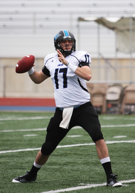 GVL / ArchiveQuarterback Isiah Grimes during the 2012 Spring Game.