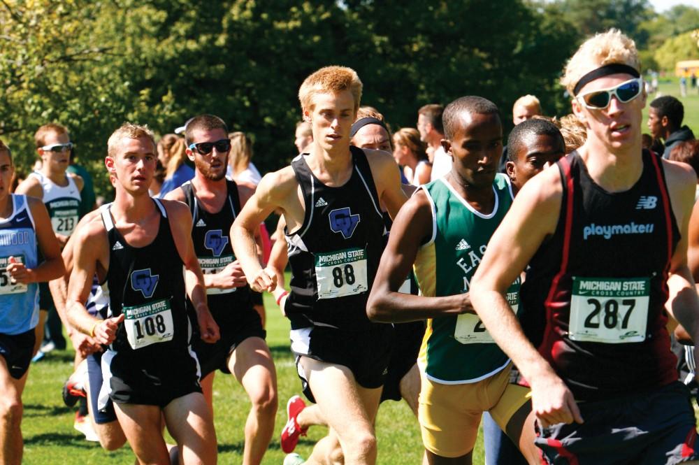GVL / ArchiveSenior Stephen Fuelling (88) competes in a race earlier this season.