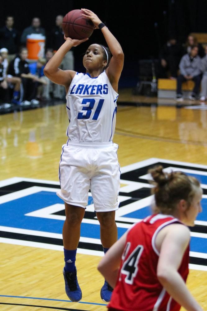 GVL / Jessica Hollenbeck

Senior Briauna Taylor shoots an open shot during Monday night's game against Olivet.