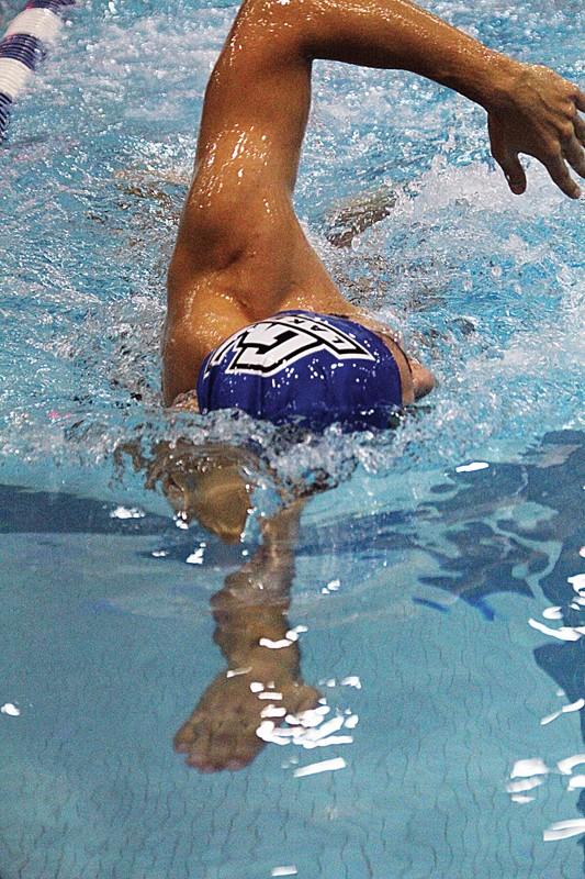 GVL / Archive Sophomore swimmer Milan Medo at practice.