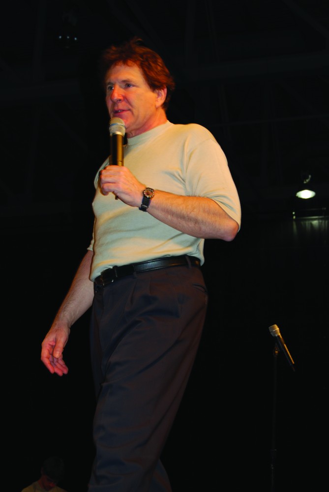 GVL/ ArchiveHypnotist Tom DeLuca shows his talents on stage.