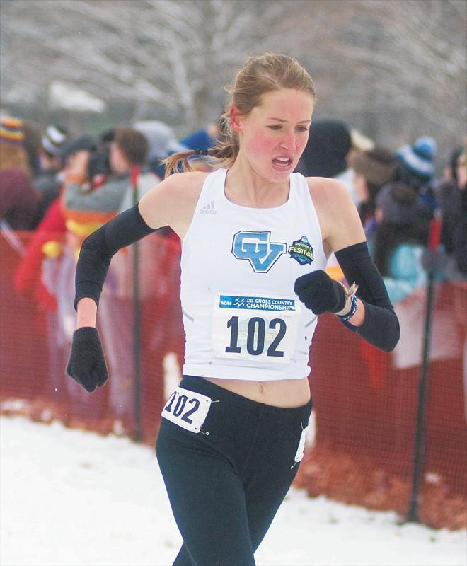GVL / ArchiveMonica Kinney runs during a previous Outdoor National Championship