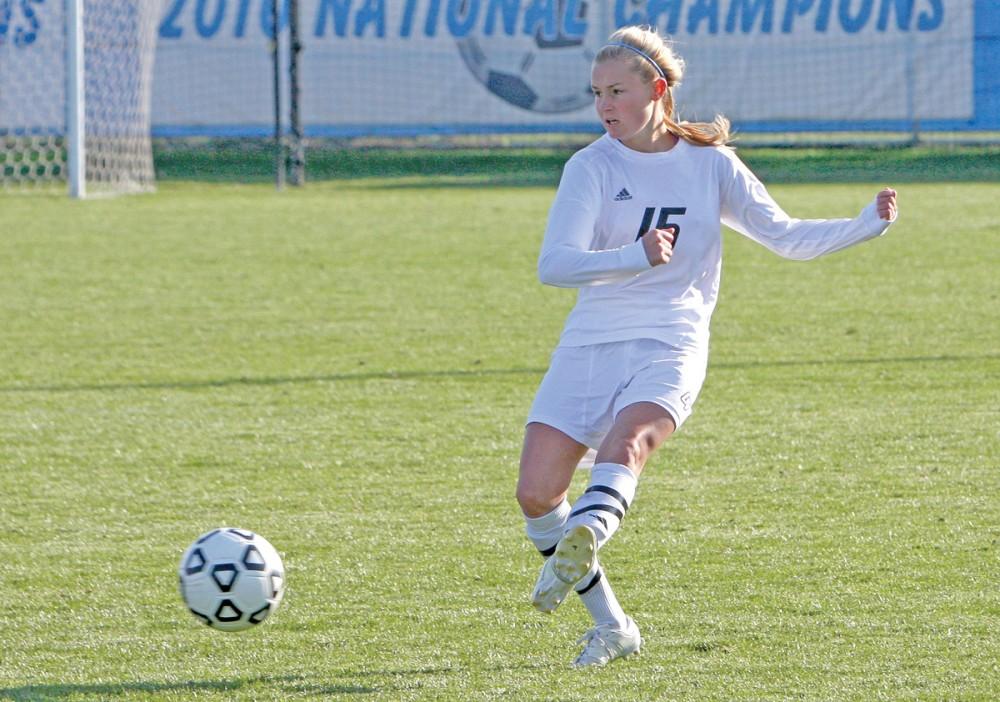 GVL / ArchiveJunior Juane Odendaal looks to repeat her NSCAA Midwest Region second team and All-GLIAC first team honors in the 2013 season. 
