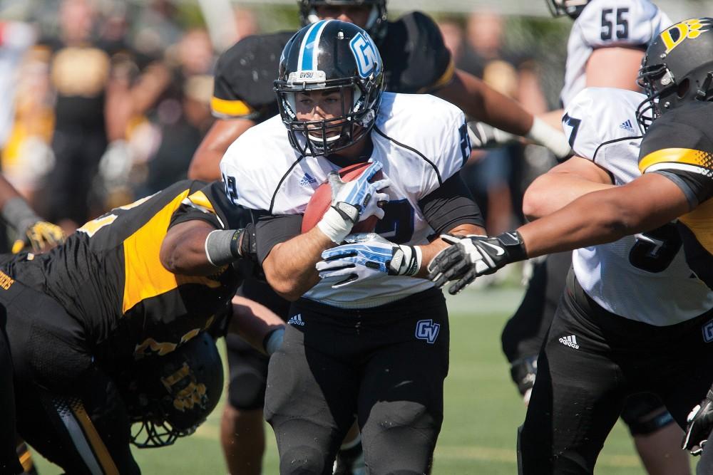 Courtesy / Doug Witte Junior Michael Ratay rushing the ball against Ohio Dominican.