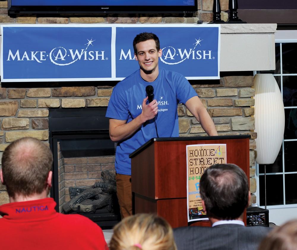 GVL / Laine Girard
Student comedians roast GVSU and President Thomas Haas for the make a wish foundation.  