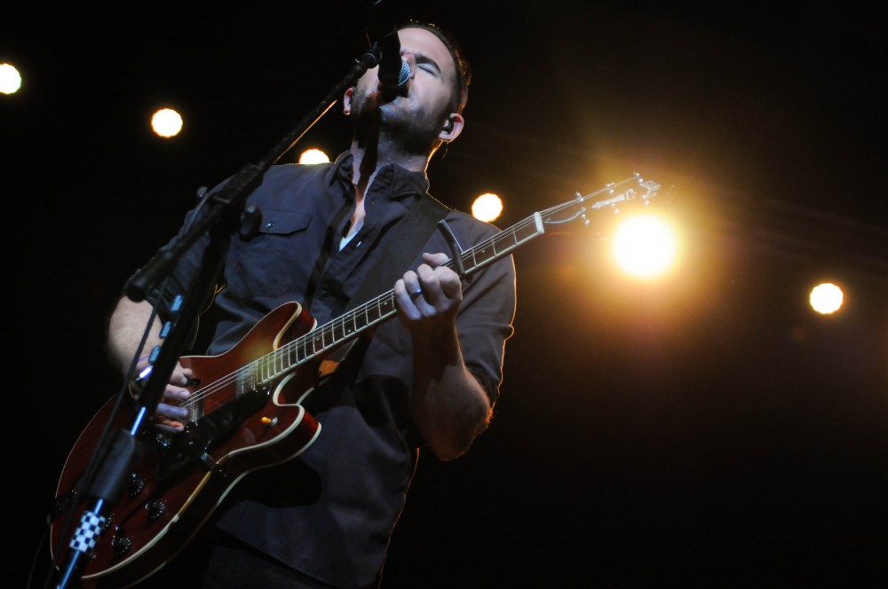 GVL / Hannah MicoDavid Nail performs in the Fieldhouse Arena on Thursday night as part of his Country Deep Tour.