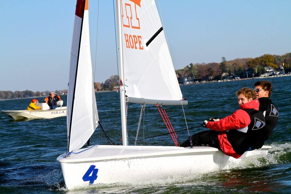 GVSU sailors compete in a recent event.
