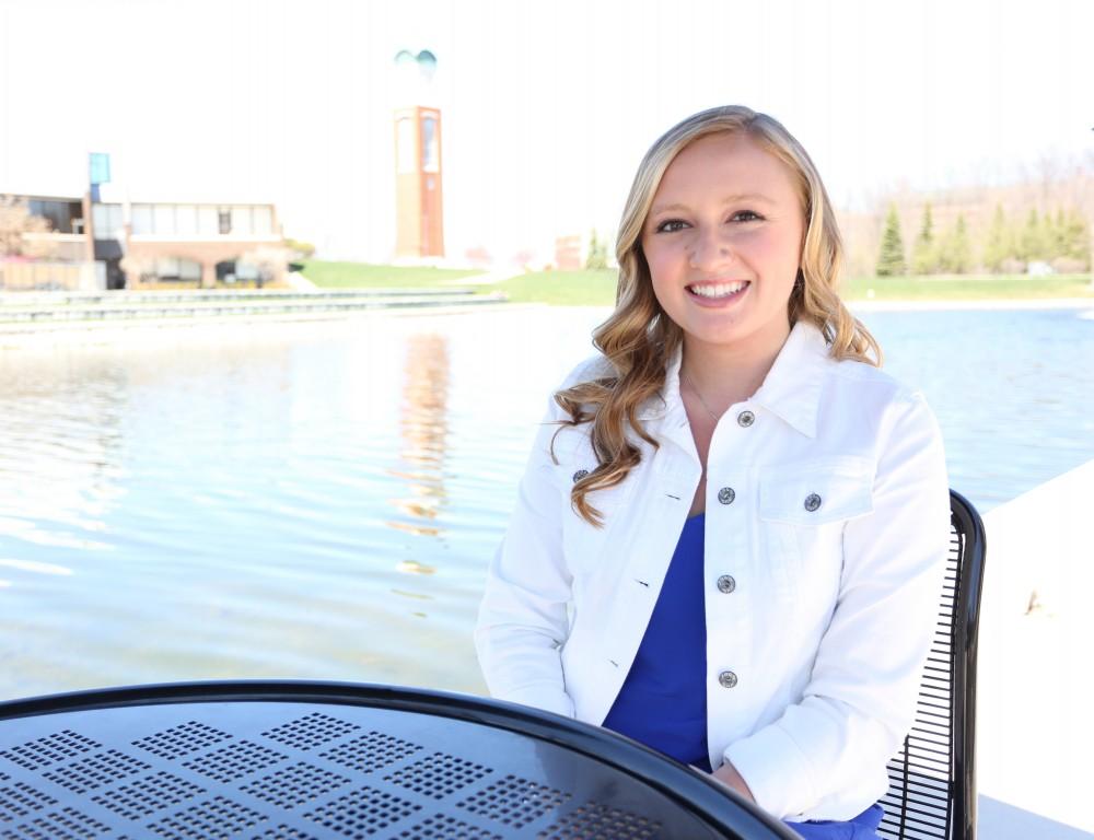 GVL/Kevin Sielaff
Maddie Cleghorn is elected Student Senate president Thursday, April 9, 2015 during the Student Senate cabinet elections. The elections are held annually in order to choose correct leadership to move the student body forward in the coming year. 