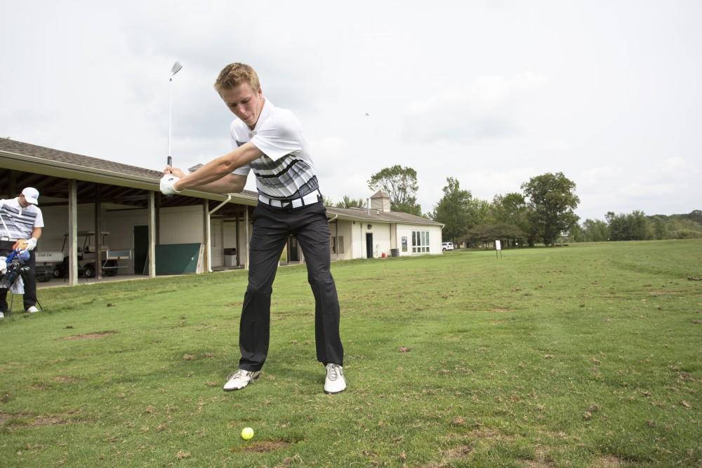 GVL / Kevin Sielaff
Freshman Alex Scott focuses on the ball Friday, August 28th, 2015.