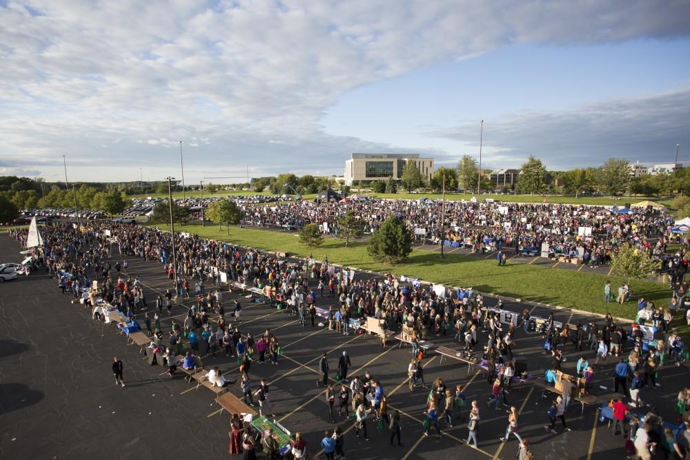 GVL/Kevin Sielaff
Campus Life Night takes place Sept. 13 on the grounds of parking lot H at Grand Valley's Allendale campus. 