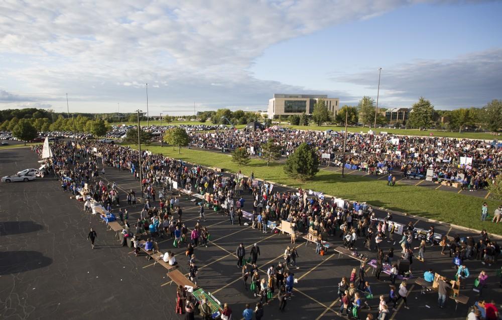 GVL/Kevin Sielaff
Campus Life Night takes place Sept. 13 on the grounds of parking lot H at Grand Valley's Allendale campus. 