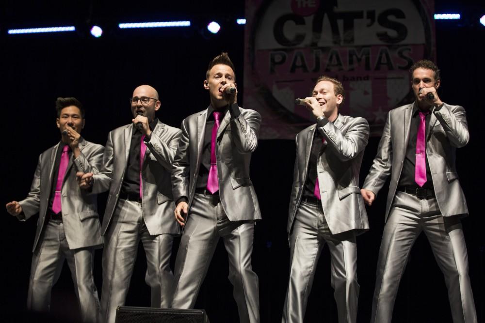 GVL / Kevin Sielaff
The Cat's Pajamas, a nationally known vocal band, headlines a concert including Grand Valley's all-women a cappella group Midnight Snack and local high school group vocalists. 